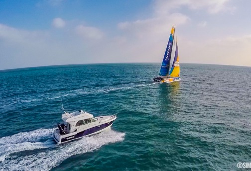vendée globe dick helies photo drone thomson beyou le cléach